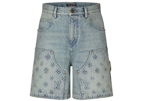 louis vuitton denim carpenter shorts.